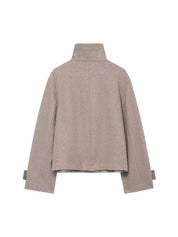 Angela | High-Neck Button Jacket