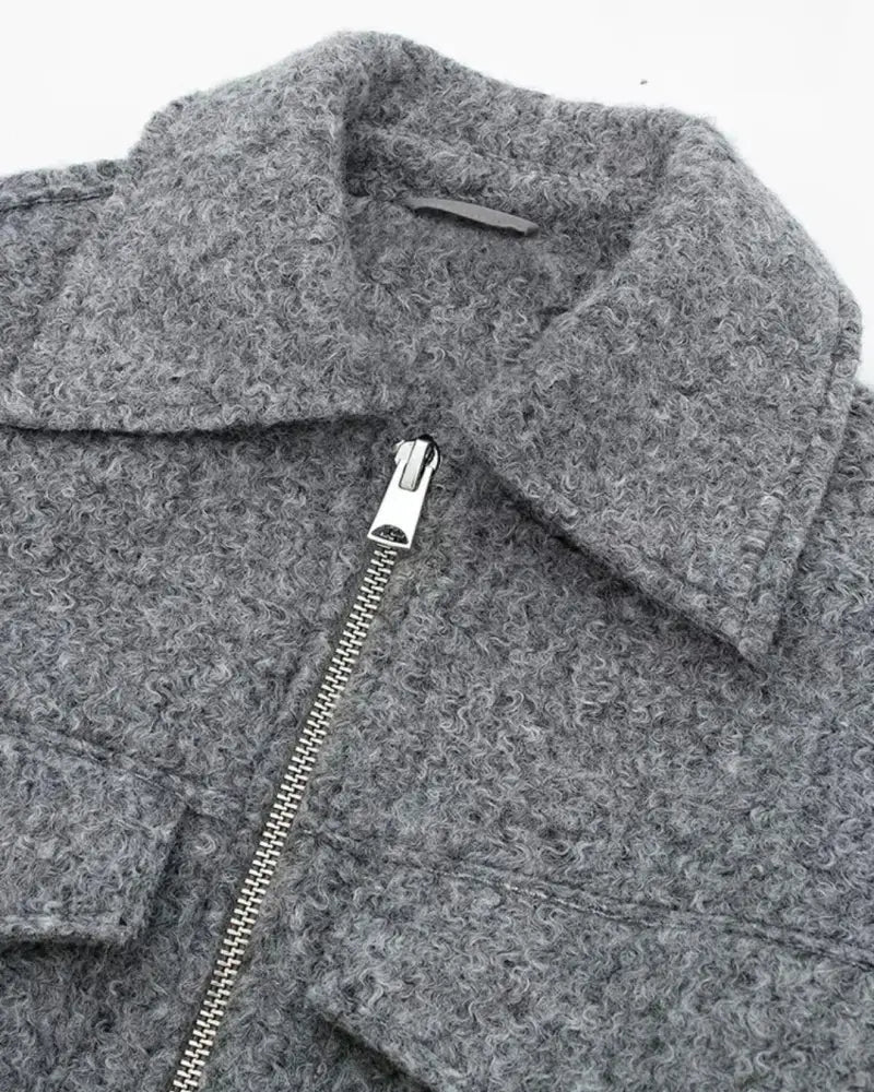 Sophie | Grey Cropped Jacket