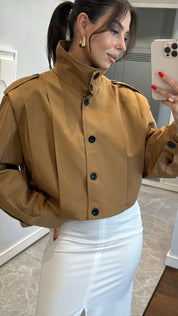 Sarah | Cropped Pea Coat Jacket
