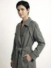 Myla | Classic Double-Breasted Trench Coat