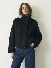 Billie | Oversized Blend High-Neck Jacket