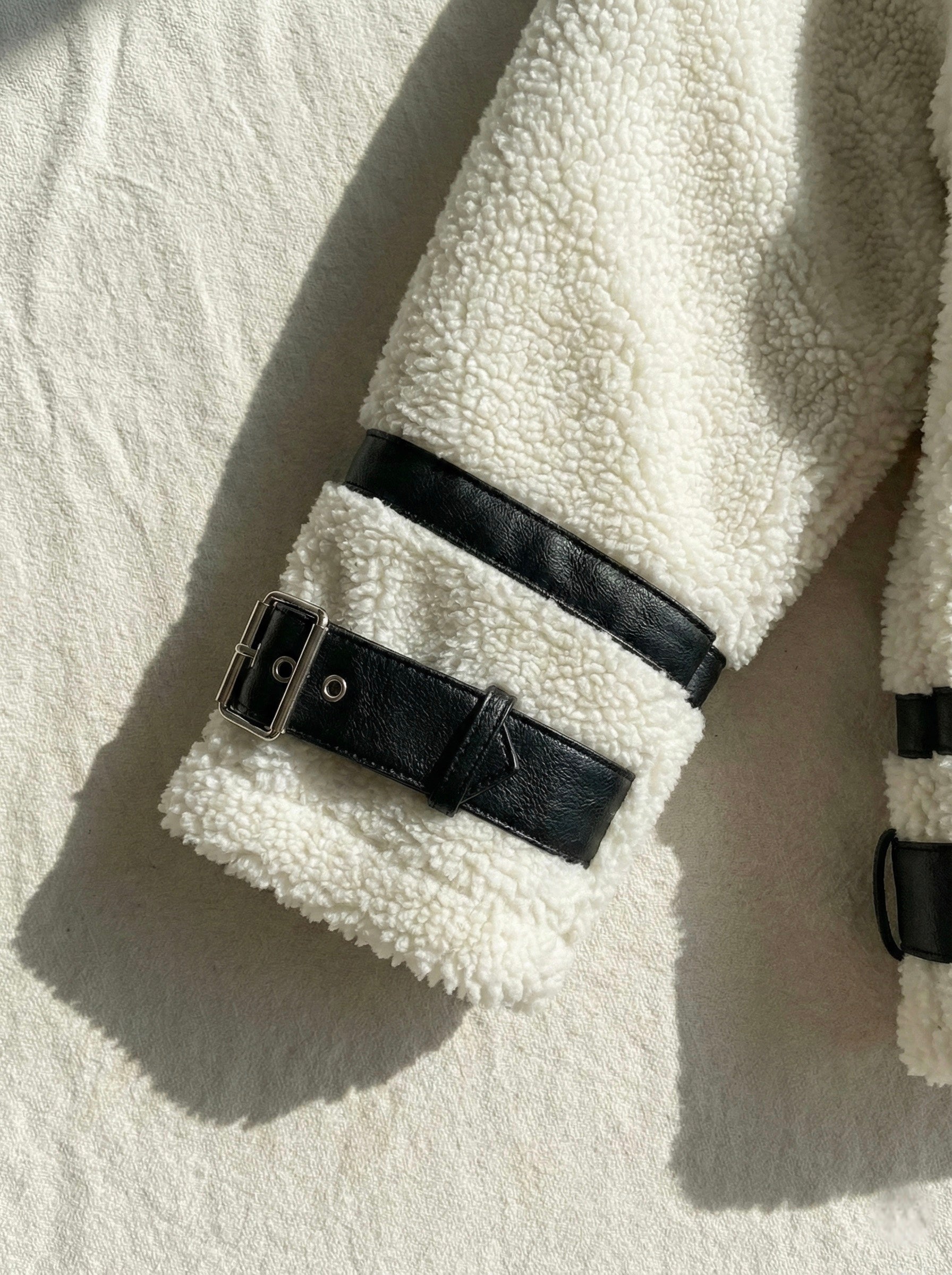 Mathilda | Faux Shearling Zip-Up Jacket