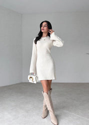 York | Autumn Sweater Mini Dress (Buy 1 Get 1 Free + Free Black Tights)