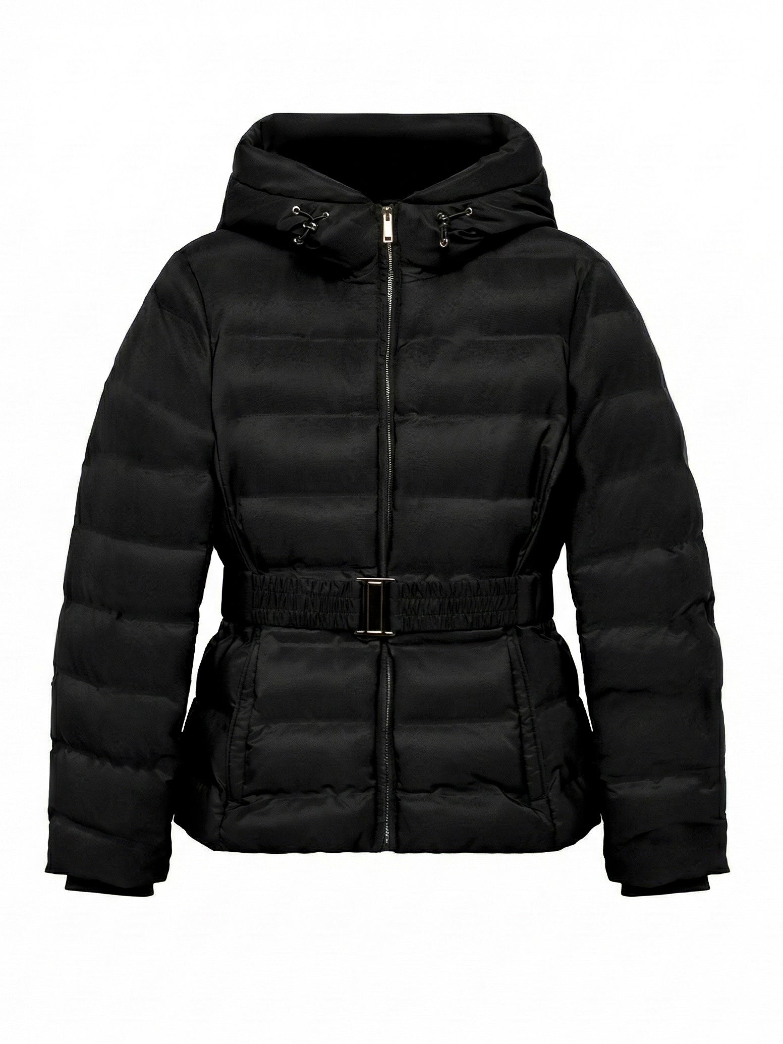 Eleanor | Hooded Puffer Jacket with Belt