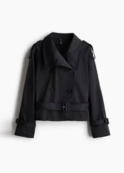 High-Neck Belted Trench Coat | Isabelle