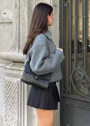 Sophie | Grey Cropped Jacket