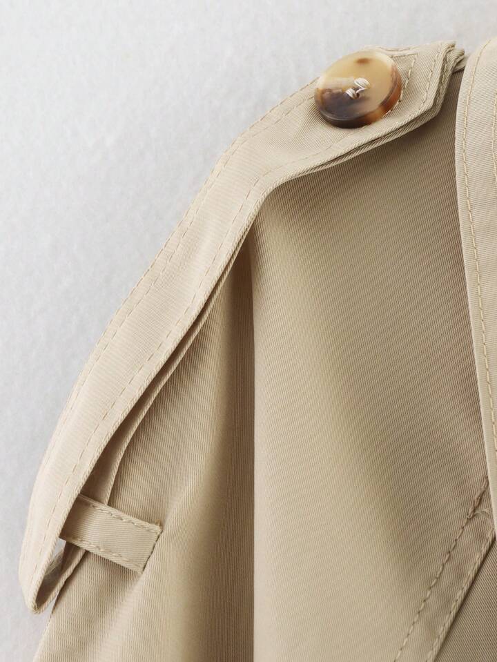 High-Neck Belted Trench Coat | Isabelle