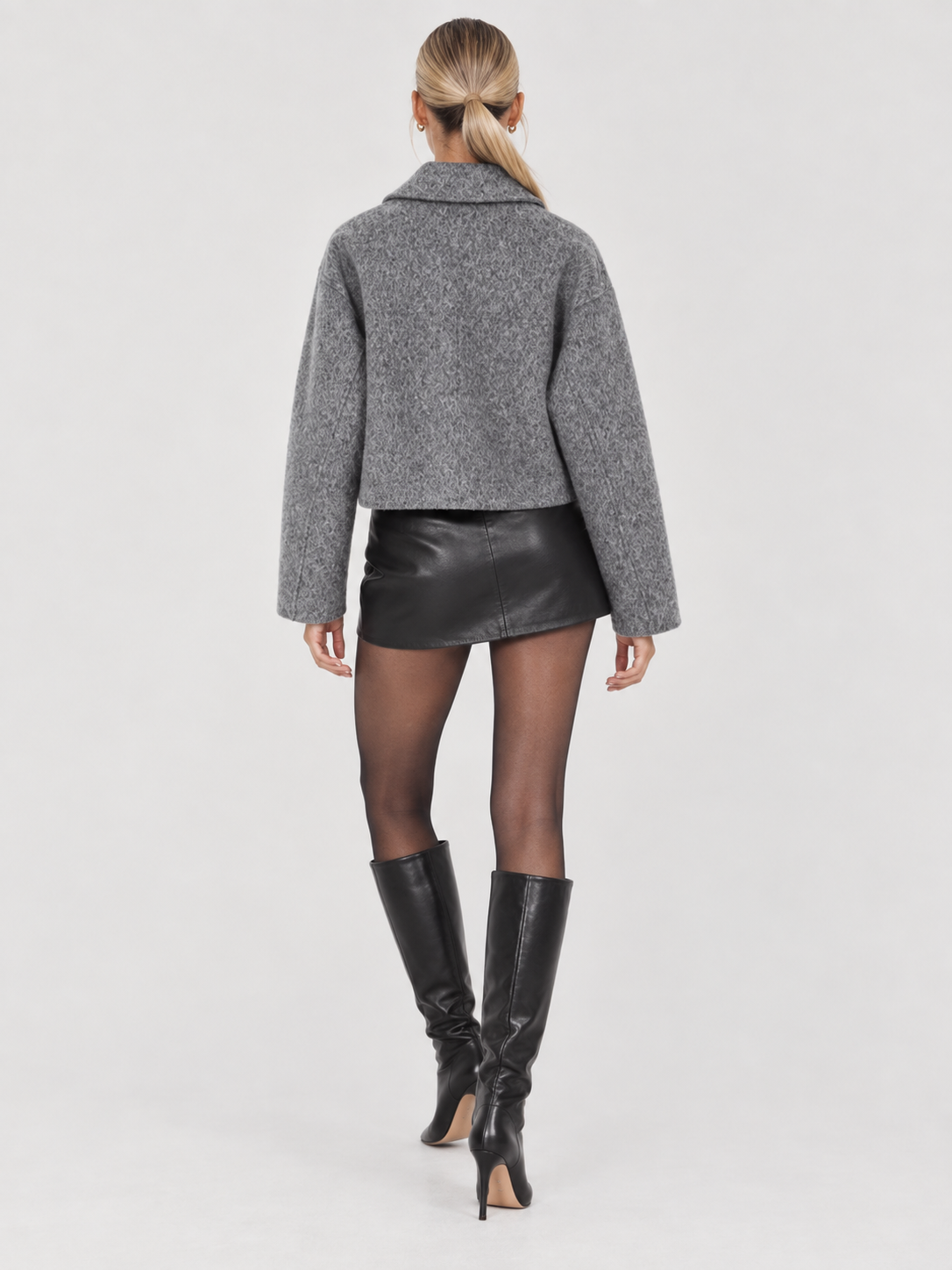 Sophie | Grey Cropped Jacket