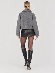 Sophie | Grey Cropped Jacket