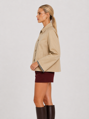 Mia | Minimal Button-Up Trench Coat