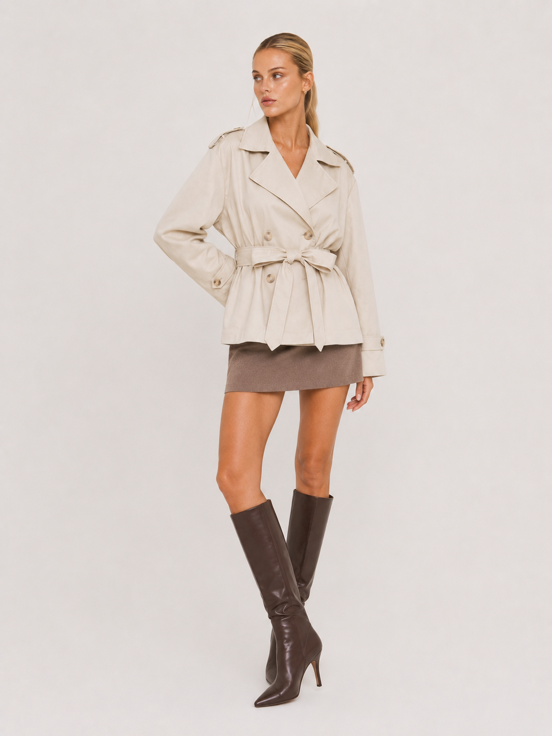 Aurora | Oversized Belted Trench Coat