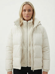 Joane | Hooded Short Puffer Jacket with Plush Lining