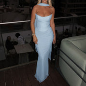 Aniyah | Strapless Bodycon Maxi Dress