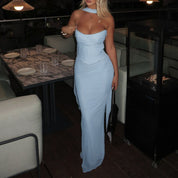Aniyah | Strapless Bodycon Maxi Dress
