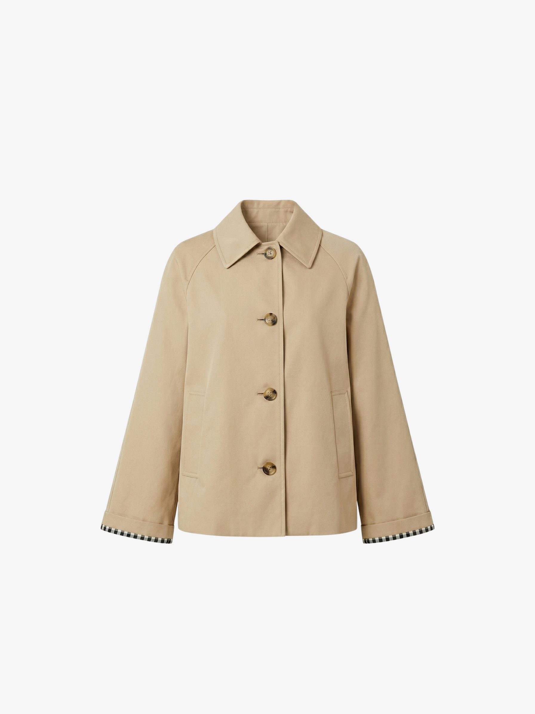 Mia | Minimal Button-Up Trench Coat