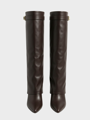 Leeds | Faux Leather High-Slouch Boot