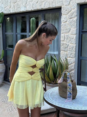 Amara | Twist Mini Dress