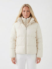 Joane | Hooded Short Puffer Jacket with Plush Lining