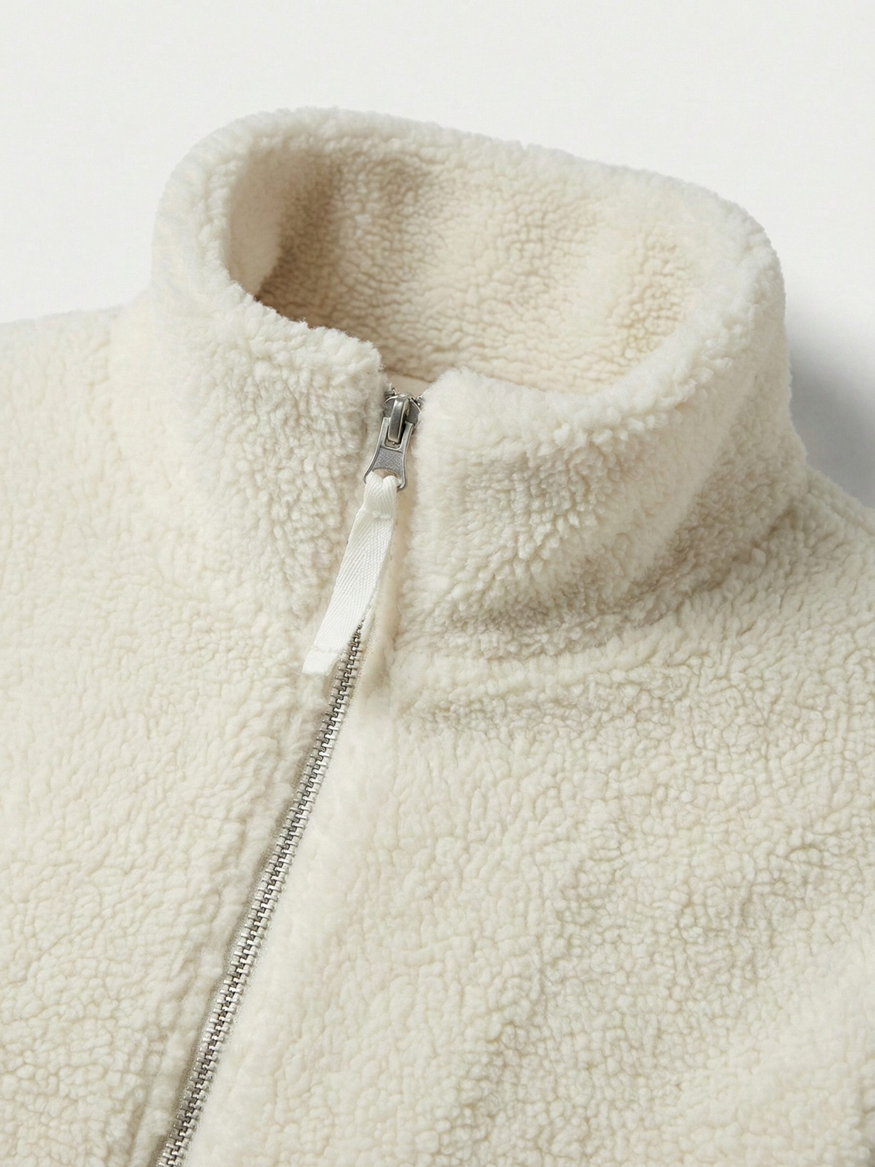 Maddy | Teddy Fleece Zip-Up Waterproof Jacket with High Neck