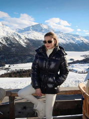 Maggie | Belted Puffer Jacket with High Neck