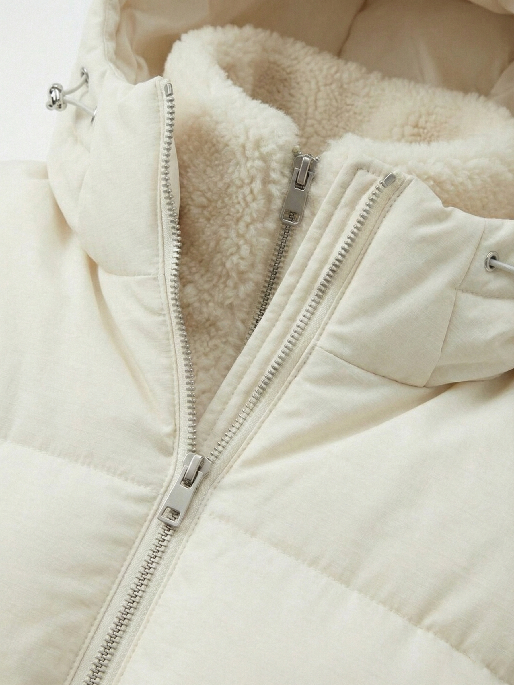 Joane | Hooded Short Puffer Jacket with Plush Lining