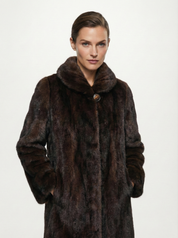 Scarlet | Faux Fur Maxi Coat