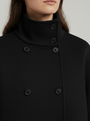 Clara | Blend High-Neck Short Coat