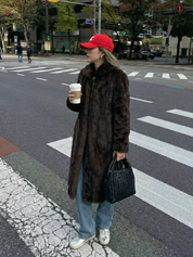 Scarlet | Faux Fur Maxi Coat