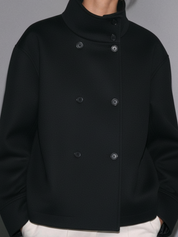 Clara | Blend High-Neck Short Coat