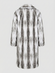 Aliza | Long Faux Fur Statement Coat