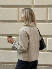Mia | Minimal Button-Up Trench Coat