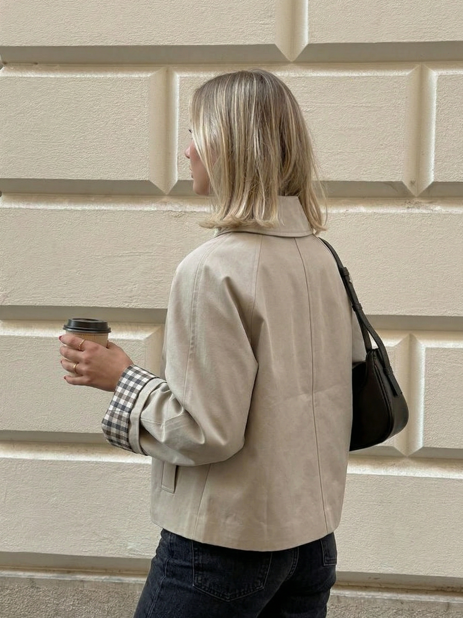 Mia | Minimal Button-Up Trench Coat