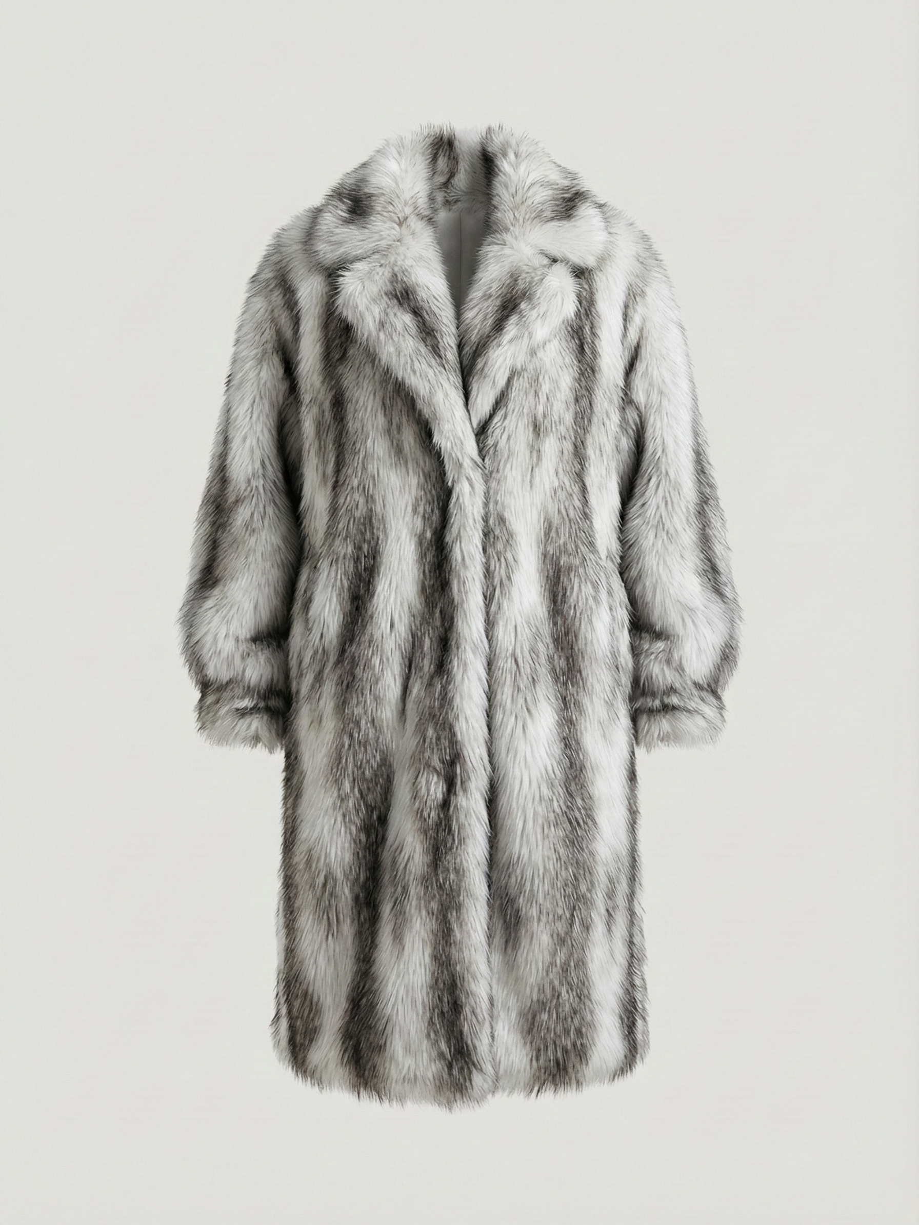 Aliza | Long Faux Fur Statement Coat