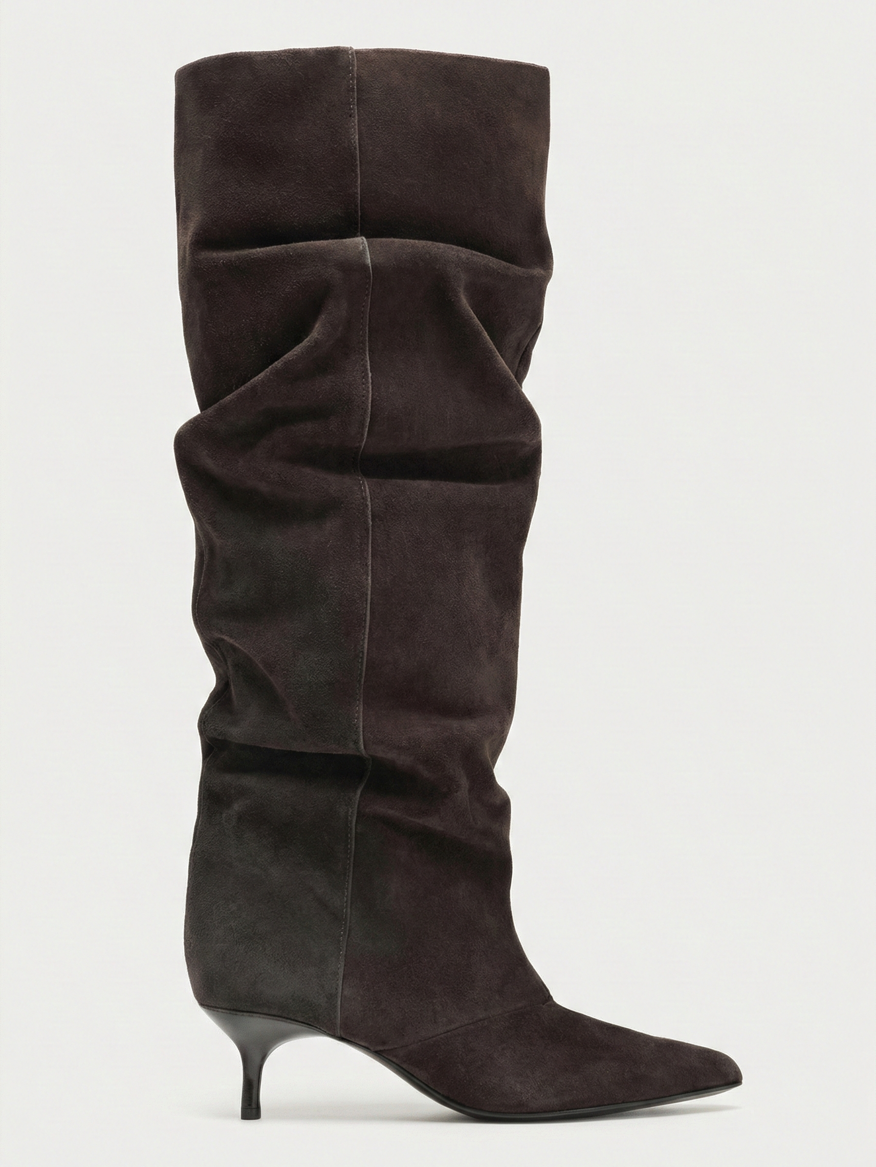 Allyson | Slouch Knee-High Heeled Boots