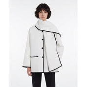 Nellie | Cape Coat with Contrast Trim