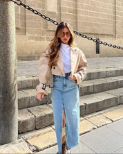 Lylah | Kurzer Trenchcoat mit Gürtel