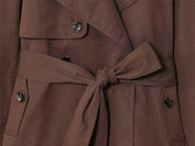Alicent | Belted Double-Breasted Short Coat
