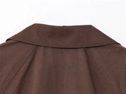Alicent | Belted Double-Breasted Short Coat