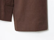 Alicent | Belted Double-Breasted Short Coat