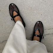 Margaux Ballerinas aus Netzstoff