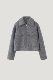 Sophie | Grey Cropped Jacket