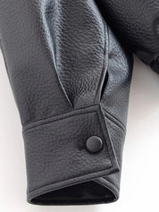 Felicia | Oversized High-Neck Faux Leather Jacket