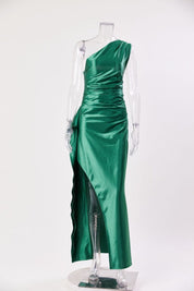 Aurora | Satin Slit Maxi Dress
