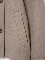 Angela | High-Neck Button Jacket