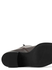 Bristol | Brown Classic Faux Leather Riding Boots