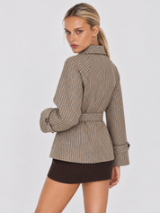 Bruyère | Checked Belted Trench Jacket