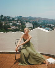 Hayley | Bustier Sleeveless Midi Dress