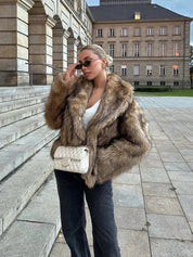 Emily | Faux Fur Cropped Winter Jacket