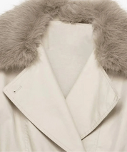 Cameron | Cropped Jacket with Faux Fur Collar
