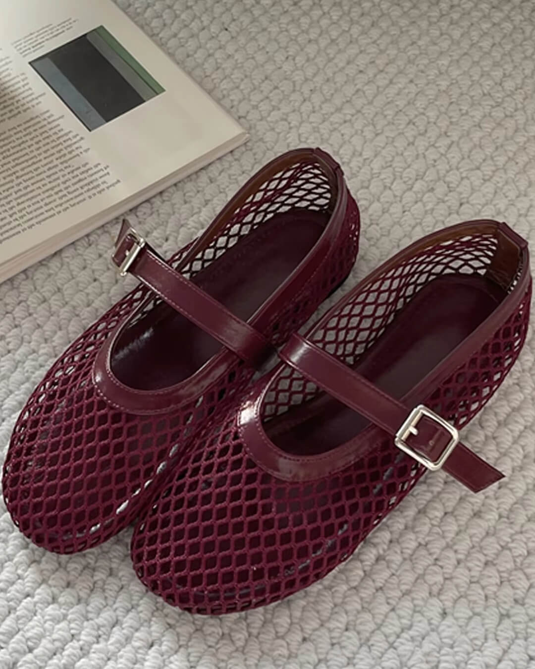 Margaux Ballerinas aus Netzstoff
